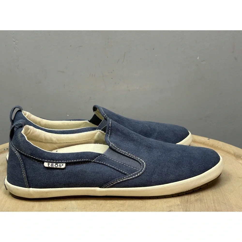 Taos Dandy Shoes‎ Mens Size 11 Canvas Slip On Comfort Casual Loafers Sneakers